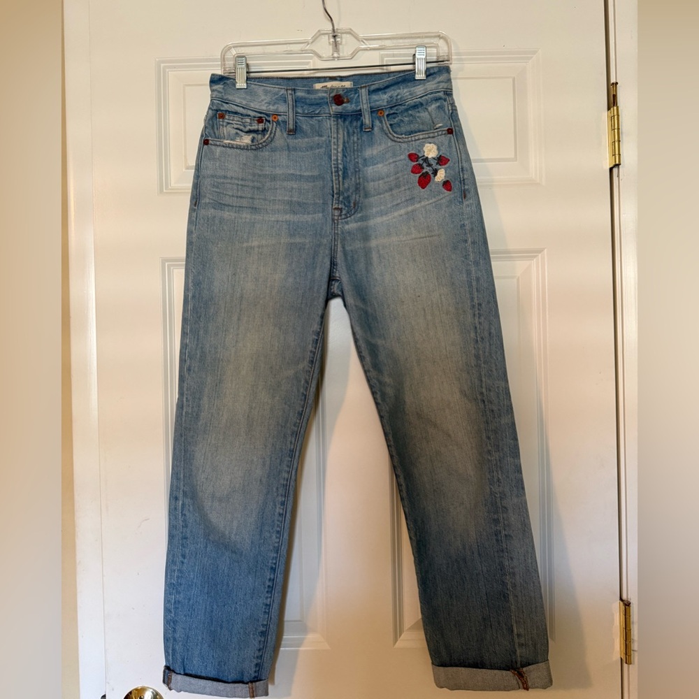 Madewell’s Perfect Summer Jean with Strawberry Embroidery